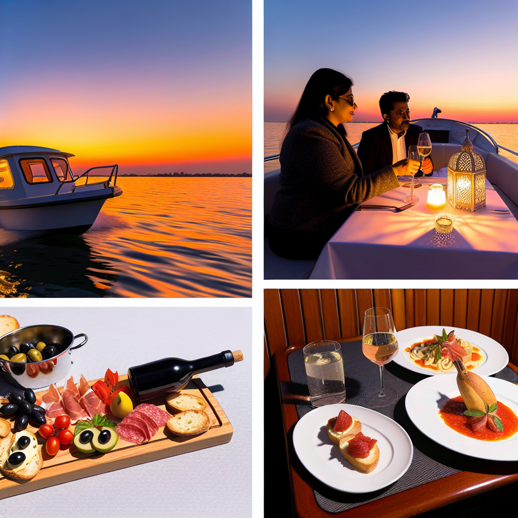 Aperitivo in barca al tramonto + cena