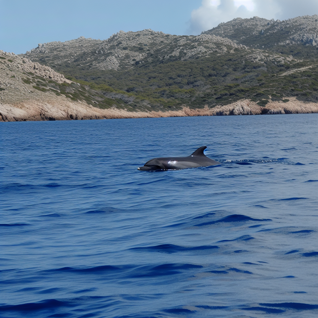 Avvistamento dei delfini sull'isola di Figarolo