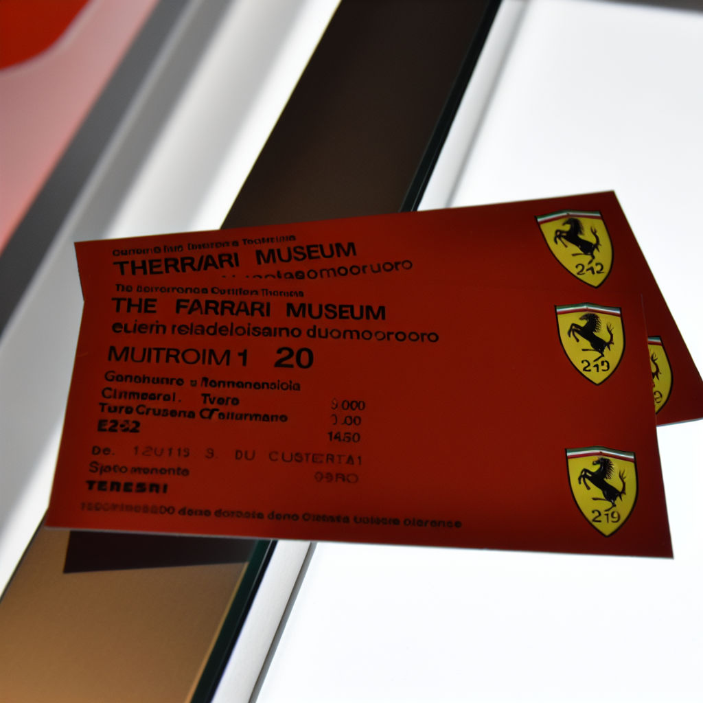 Biglietti per il Museo Ferrari