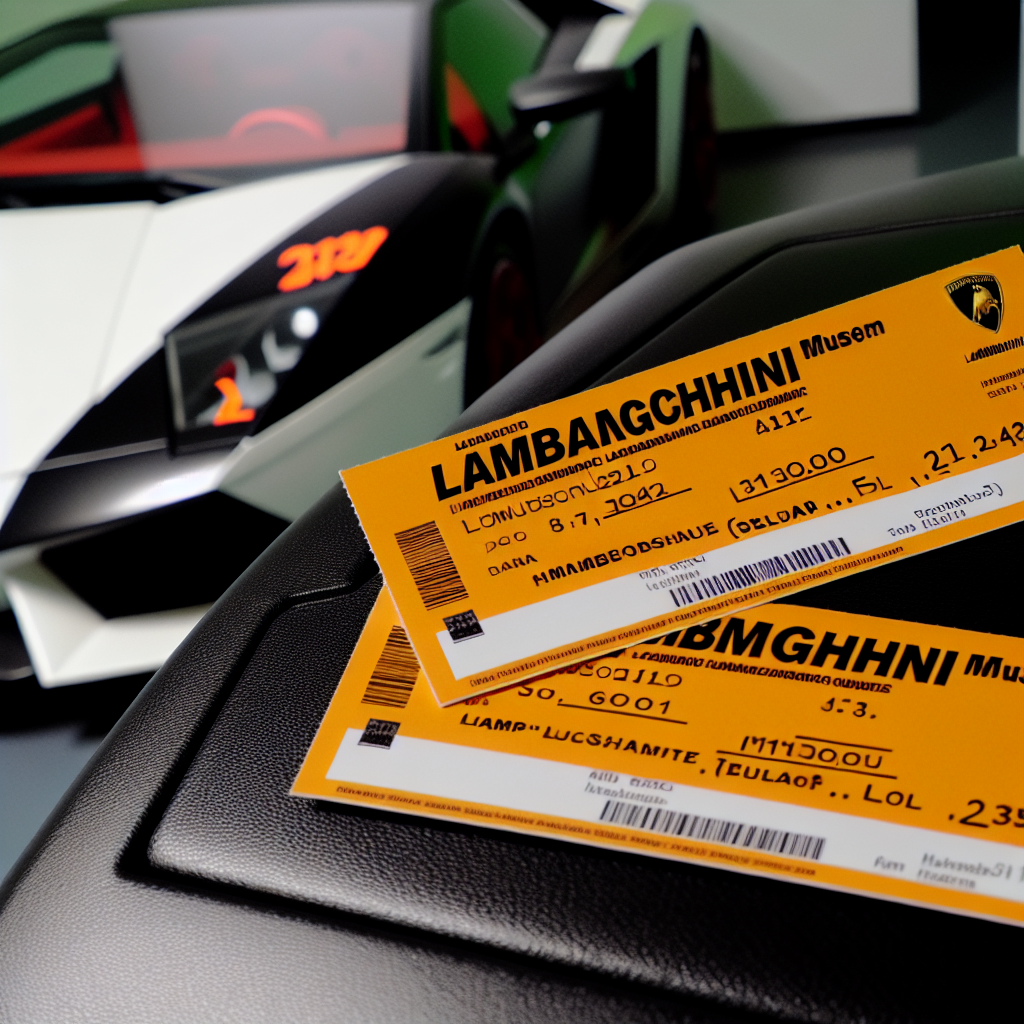 Biglietti per il Museo Lamborghini