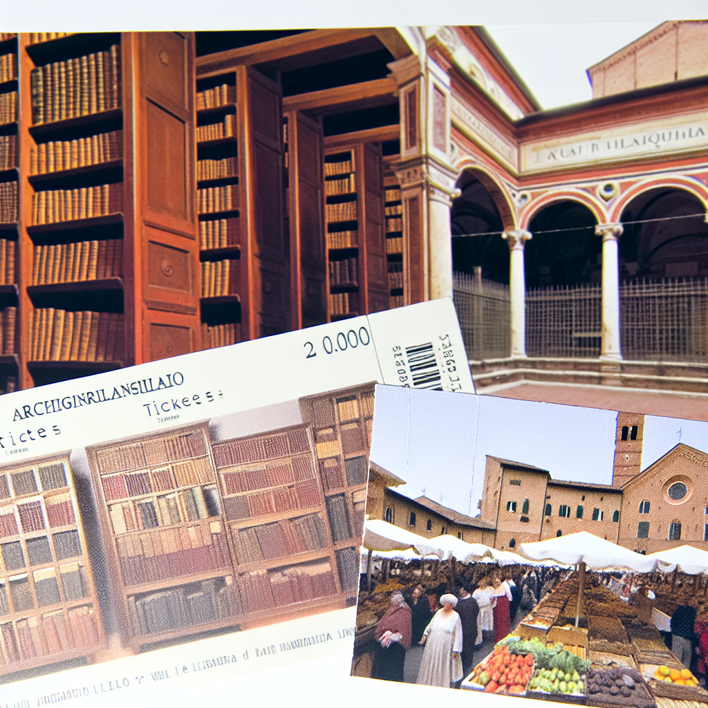 Biglietti per l'Archiginnasio + Degustazione al Mercato del Quadrilatero