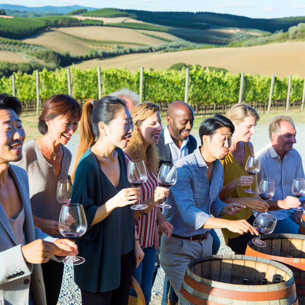 Degustazione di vino a Montalcino