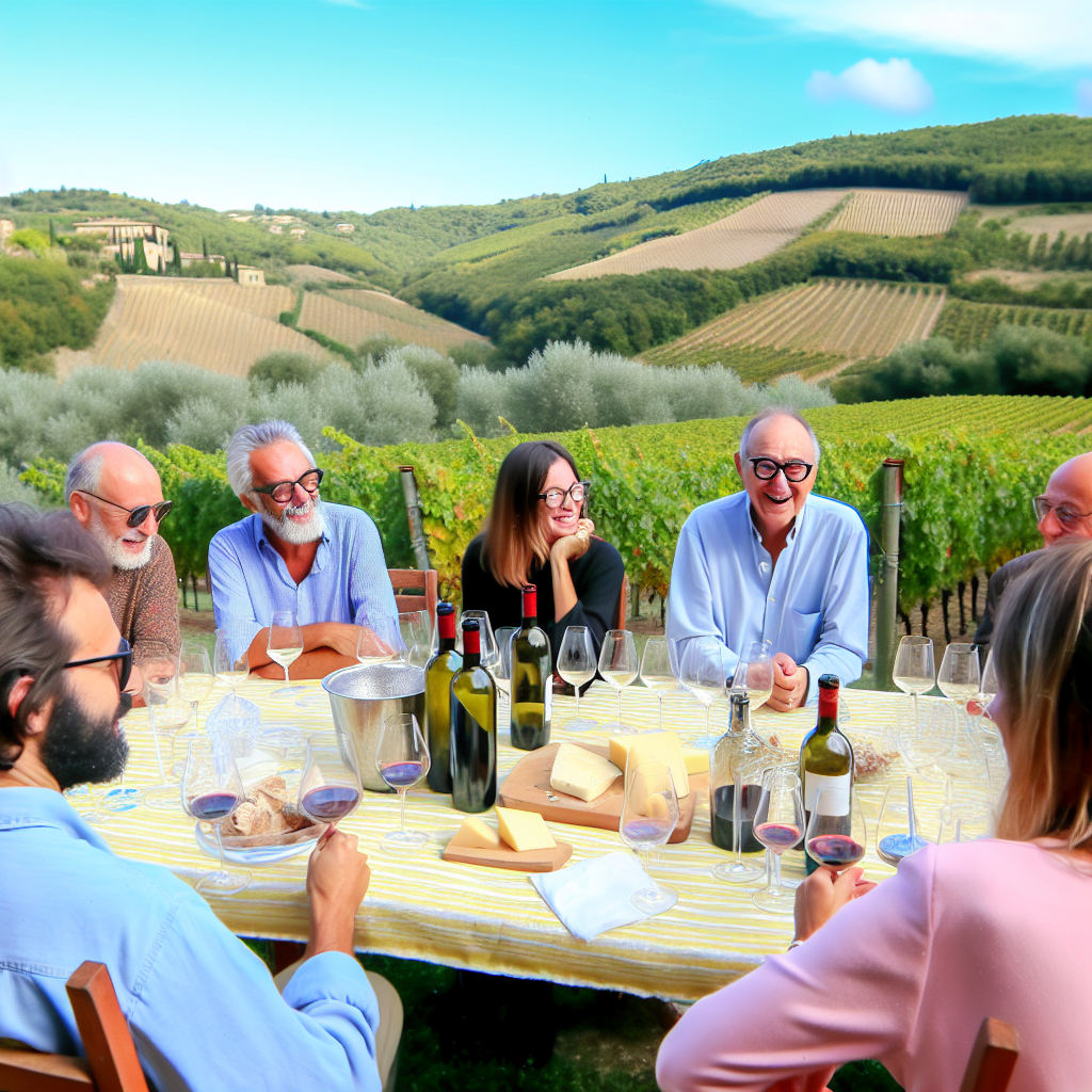 Degustazione di vino in Valdichiana