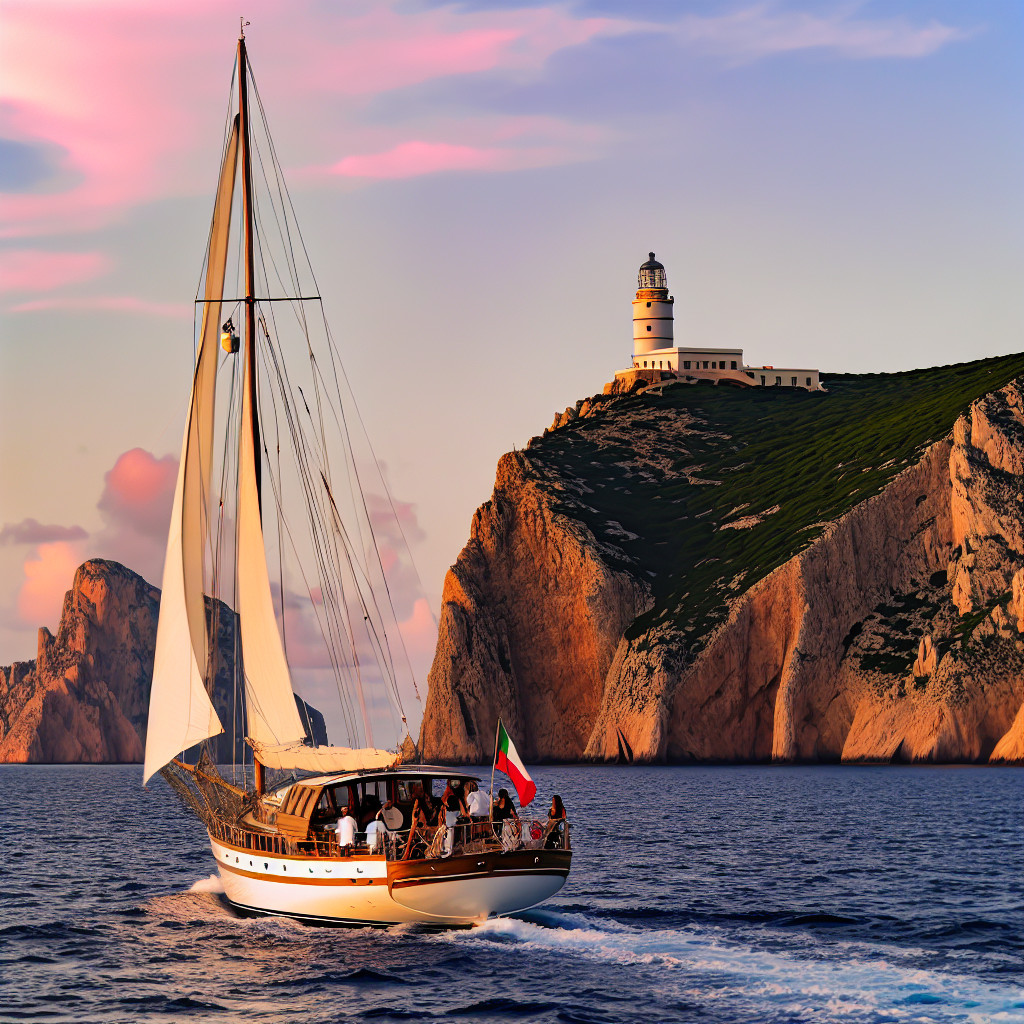Escursione a Capo Caccia in barca a vela