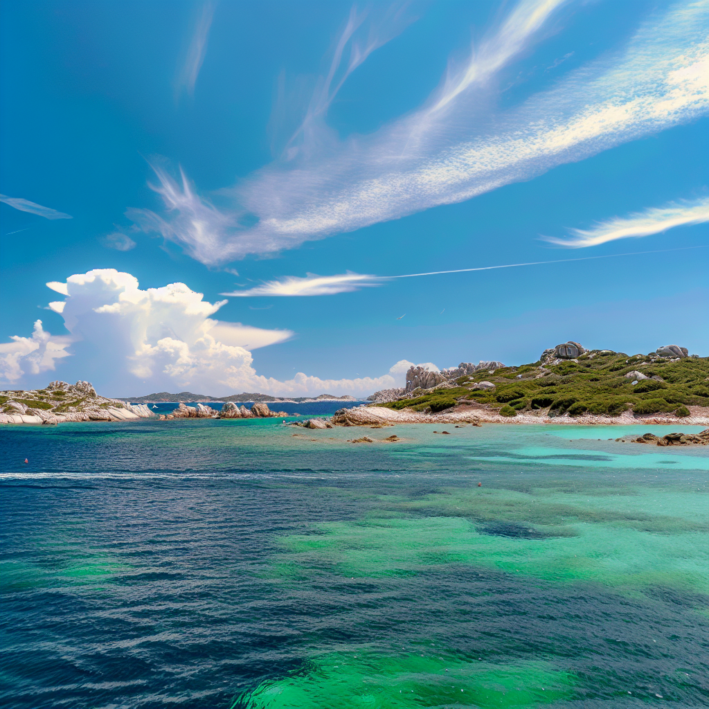 Giro in barca all'arcipelago della Maddalena