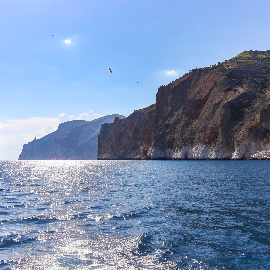 Giro in barca lungo la costa di Scalea