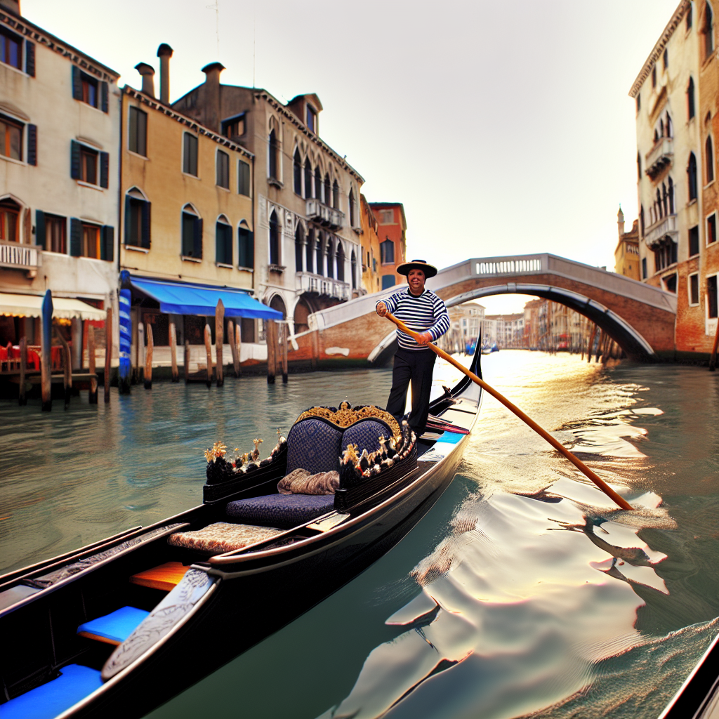 Giro in gondola lungo i canali
