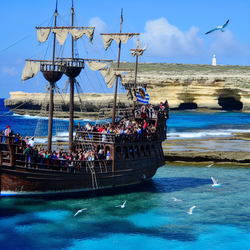 Giro in nave pirata a Lampedusa