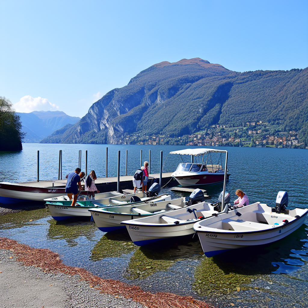Noleggio di barca senza patente a Como