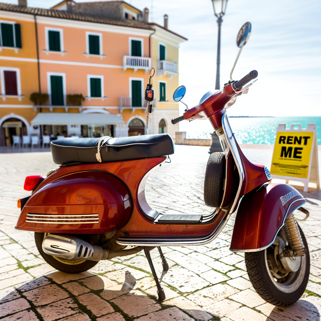 Noleggio di una vespa a Numana