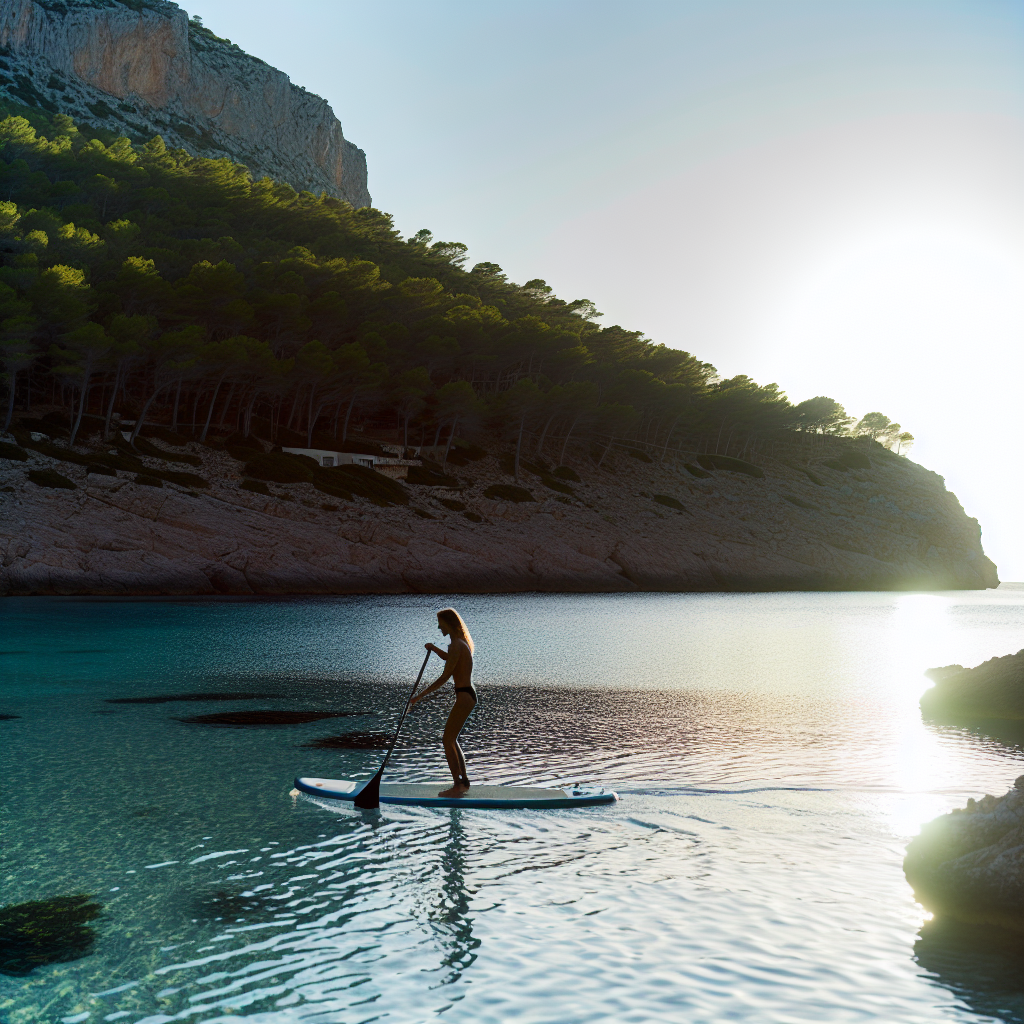 Paddle surf a Cala Moresca
