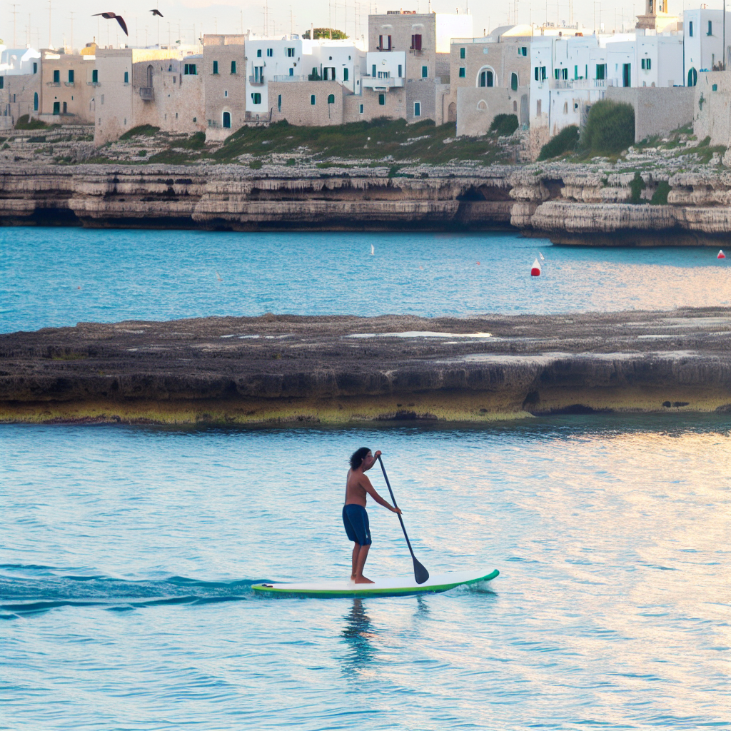 Paddle surf a Polignano a Mare