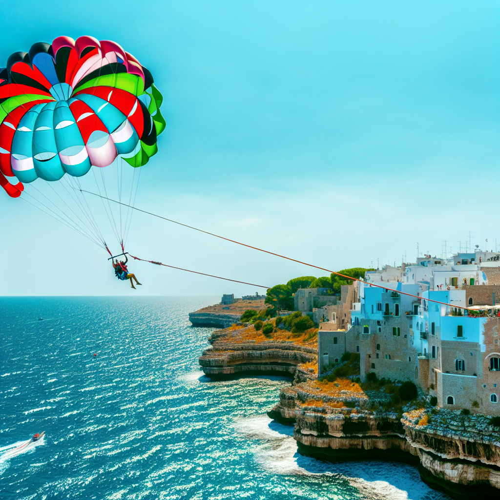 Parasailing a Polignano a Mare
