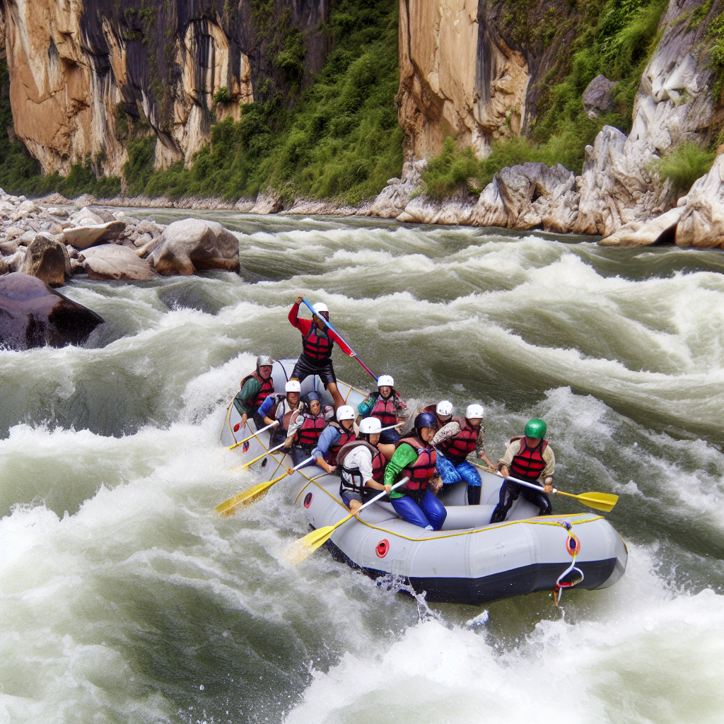 Rafting nelle gole del Lao