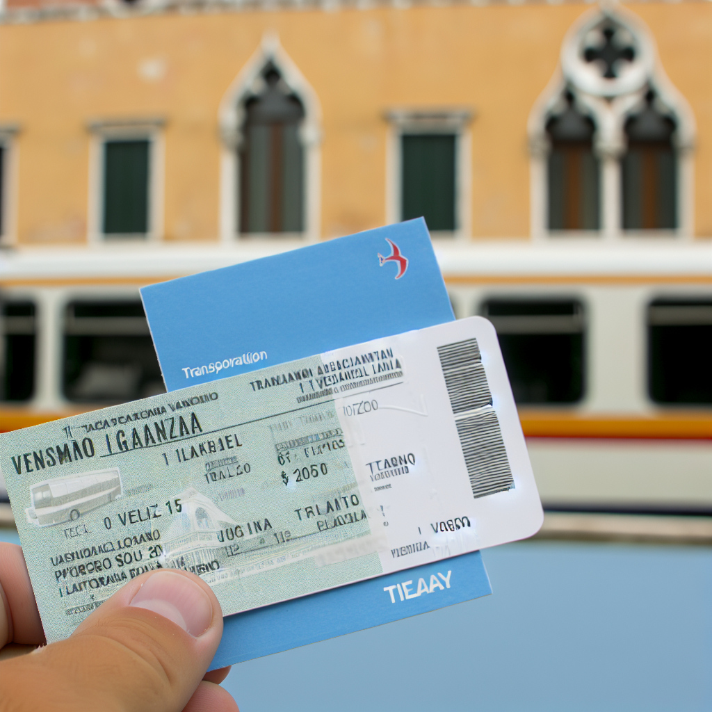 Tessera del trasporto per Venezia e le isole