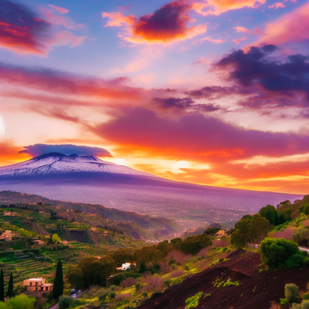 Tour dell'Etna al tramonto