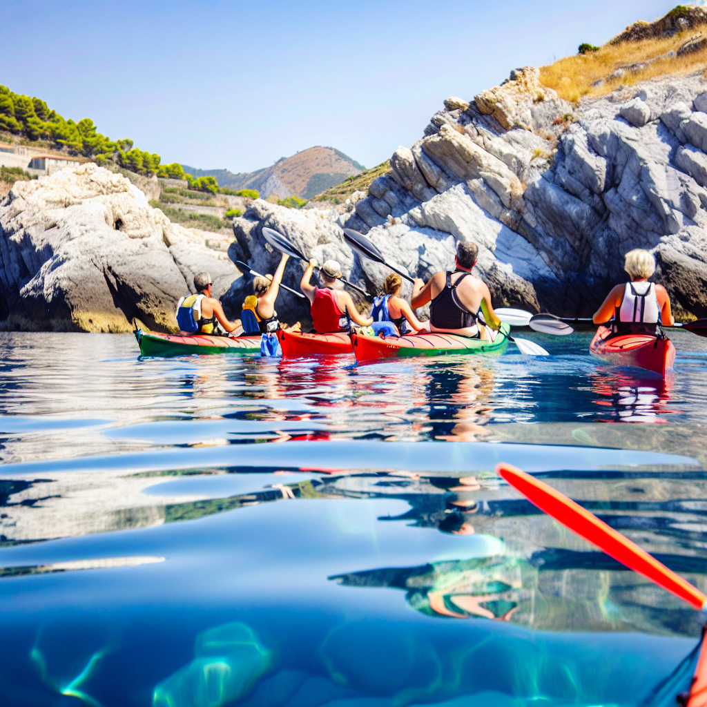 Tour della baia di Ieranto in kayak