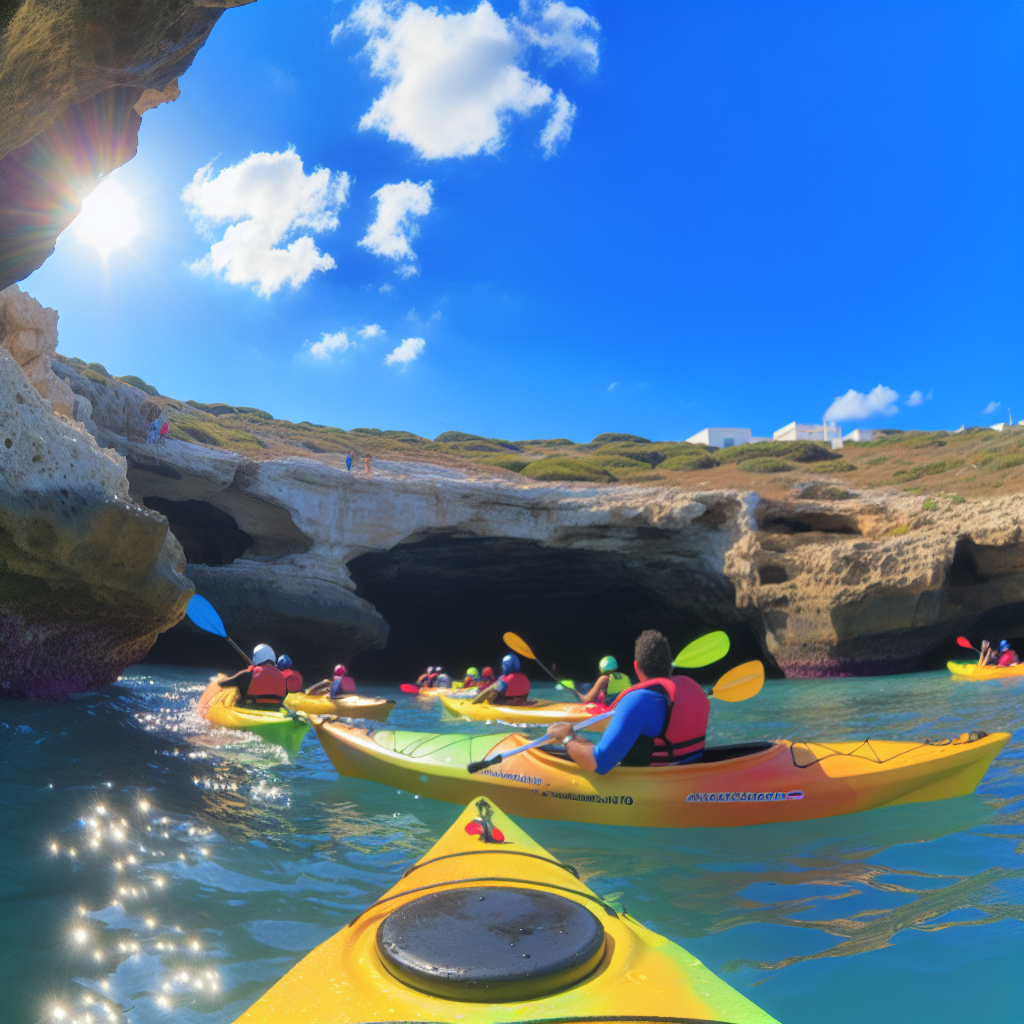 Tour delle grotte di Porto Torres in kayak