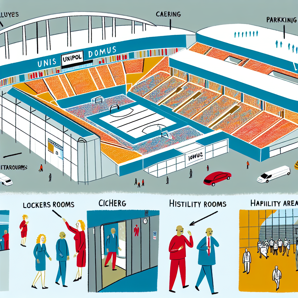 Tour dello stadio Unipol Domus