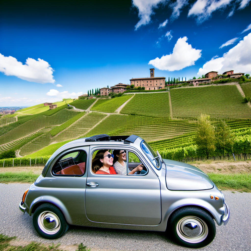 Tour privato dei colli bolognesi in Fiat 500